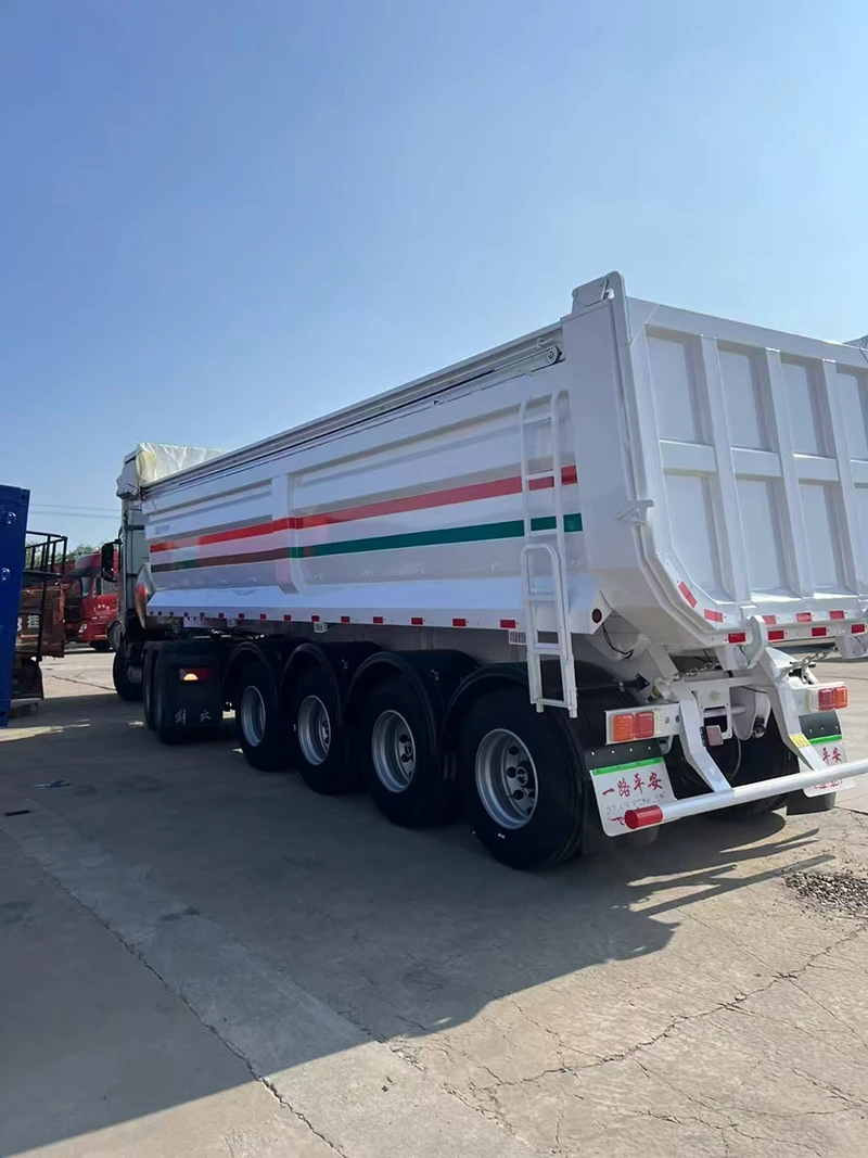 4 Axle Steel End Dump Trailer